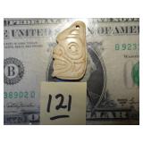 N.W. Coast Carved Bone Pendant