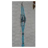 Large Turquoise & Coral Necklaces Zuni 22' L