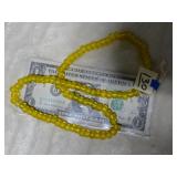 Vaseline Crow Beads