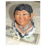 Alaskan Eskimo Head Figurine