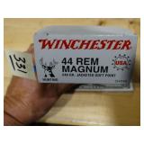 Winchester 44 Rem Mag 240gr JSP 50rnds