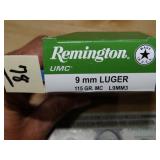 Remington 9mm Luger 115gr MC 50rnds