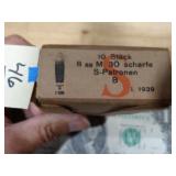 8mm M.30 Scharfe 10rnds On Strip Clips