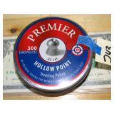 Premier Hallow Point Pellets 500ct FULL