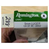 Remington UMC 9mm Luger 124gr MC 50rnds