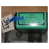 Sierra 6mm 75gr .243 HP Bullets 100ct