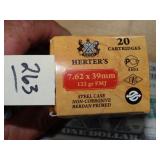 Herter's 7.62x39 122gr FMJ 20rnds
