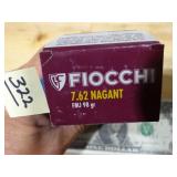 Fiocchi 7.62 Nagant 98gr FMJ 50rnds
