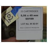 5.56x45mm SS109 Black Tip 20rnds