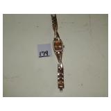 Gold Tone Ladies Watch w/ Rhiinestones
