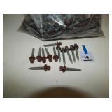 Wood Screws w/ 'Cocoa Brown' Head & Gasket Washer
