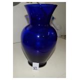 Blue Cobalt Glass Vase