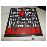 'Cheer For The Blazers' Wall Art