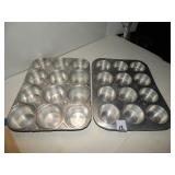 2ct Muffin Tins 12 Muffins Each