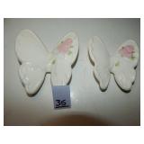 Vintage Ceramic Butterflies Home Decor