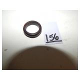 Dark Brown Wood Ring Sz 6½