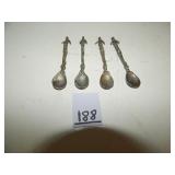 Italian Silverplated Figural Demitasse Spoons