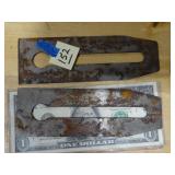 2ct Vintage Hand Plane Blades 2' Wide