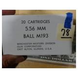 Winchester 5.56mm Ball 20rnds