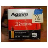 Aguila 22 Cal 38gr HP 250ct