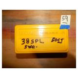 38spl SWC 50ct In Ammo Holder