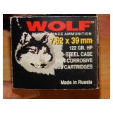 Wolf 7.62x39mm 122gr HP 20ct
