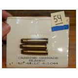 Carbine Grenade Blanks LC43; LC 4: LC44 3ct SEALED
