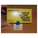 Bushnell Rifle Scope Mount Rings 1'- 22 Cal Rifles