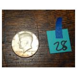 1966 Kennedy Half Dollar 40% Silver