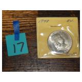 1948 Franklin Half Dollar 90%