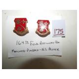 164th Field Artillery Badge Pins