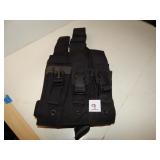 Black Drop Leg Pouch For Ammo