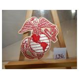 US Marine Corp EGA Insignia Patch-Red & White