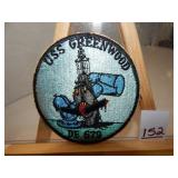 USS Greenwood DE-679 Patch