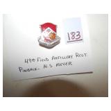 49th Field Artillery Regt. Pin