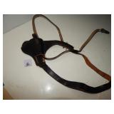 Black Leather Military Revolver Shoulder Holster