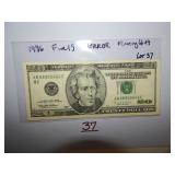 $20 Bill Stuck Digits Floating '66'