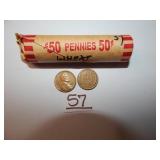 Roll of Wheat Pennies