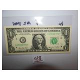 $1 Heavy Ink On Right Side 4s 4/4