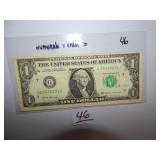 $1 Numerals Add Up To Under 20