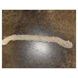 Fantasy Off White Snake & Dragon Design Dagger
