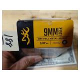 Browning 9mm Luger 147gr BFT FMJ 50rnds