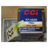 CCI FMJ 17HMR 20gr 50rnds