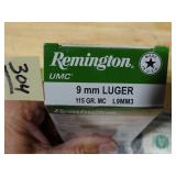 Remington 9mm Luger 115gr MC 50rnds