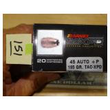 Barnes Tac-XPD 45 Auto +P 185gr 18rnds