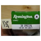 Remington 38spl 130gr MC 50rnds
