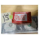 Hornady 22 Cal 55gr .224 Spire Point 100ct