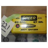 Speer 25 Cal 87gr .257 Spitzer 100ct SEALED
