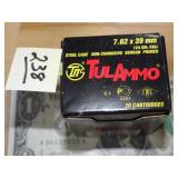 Tul Ammo 7.62x39mm 124gr FMJ 20rnds