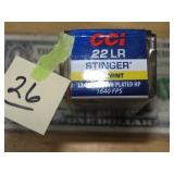 CCI Stinger 22LR 32gr 50rnds